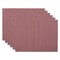DII Barn Red Textured Twill Weave Placemat 6 Piece